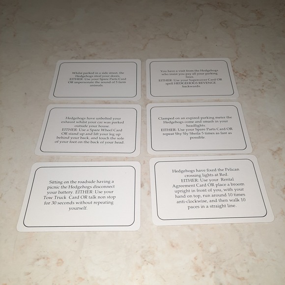 Hedgehogs Revenge Vintage Game Replacement Piece Cards - Picture 11 of 16
